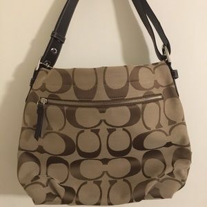 Coach signature shoulder bag